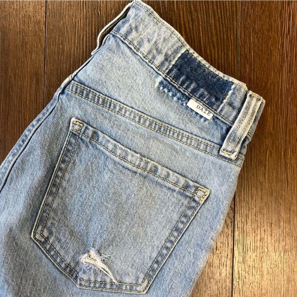 Daze denim go-getter light wash distressed flare jeans SZ 25/0 - Picture 3 of 7
